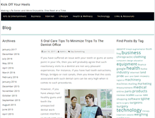 Tablet Screenshot of kickoffyourheels.com